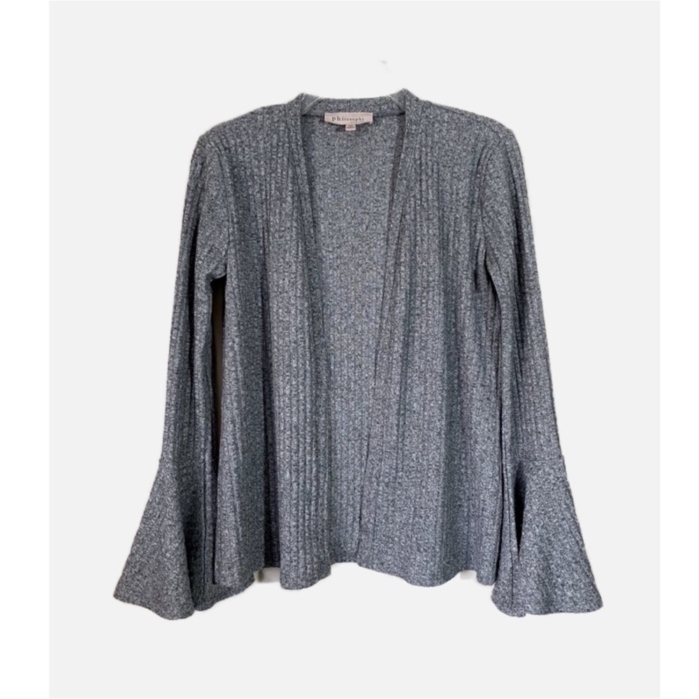 Philosophy Open Cardigan with Bell Sleeves, Size XS